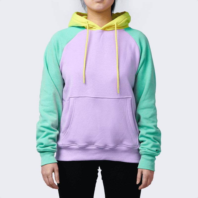 Purple Turquoise Yellow Hoodie