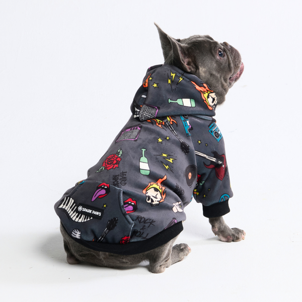 Rock and Roll Hundehoodie