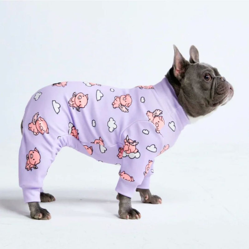 Human Pajama Pants - When Pigs Fly - Purple