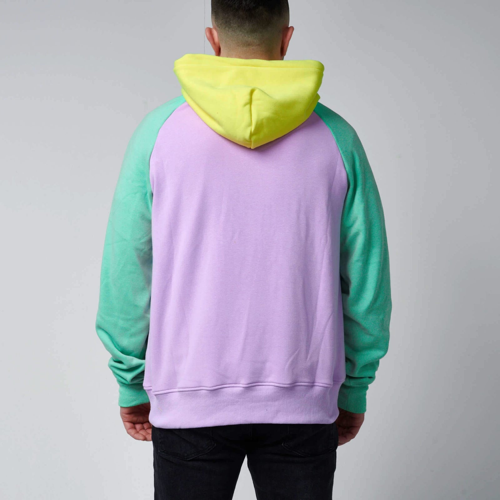 Purple pink yellow blue hoodie hotsell