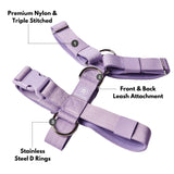 Comfort Control No-Pull Dog Harness Set - Lilac