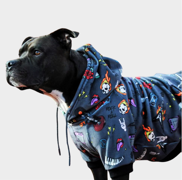 Rock and Roll Hundehoodie