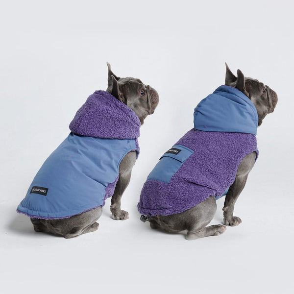 Reversible Sherpa Jacket - Purple and Blue