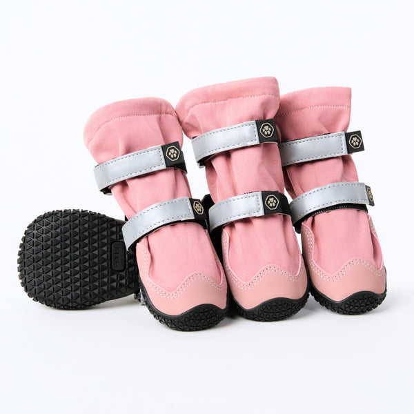 Flex Shell Water-resistant Dog Boots - Pink