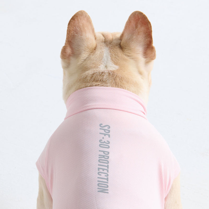 Sunblock Hunde-T-Shirt - Hellrosa